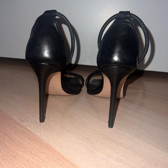 Schutz Gaiah Black Heel Sandal 9 - Picture 8 of 9